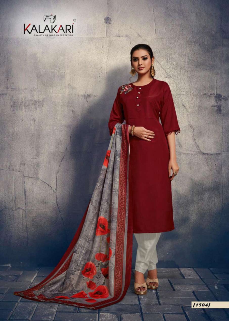 Kalakari Chigi Wigi Vol-15 Zari Dupatta Kurti Kalakari Chigi Wigi Vol-15 Zari Dupatta Kurti